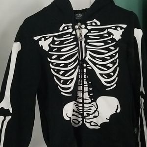 Living Dead Souls Skeleton Hoodie Long Hood